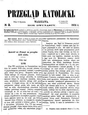 Przegląd Katolicki Donnerstag 8. Januar 1874