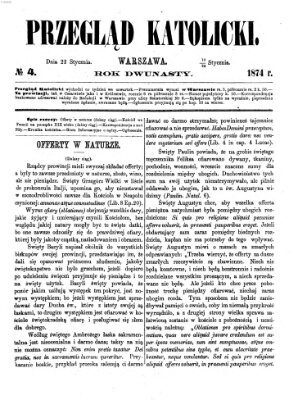 Przegląd Katolicki Donnerstag 22. Januar 1874