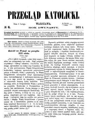 Przegląd Katolicki Donnerstag 5. Februar 1874