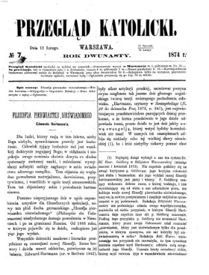 Przegląd Katolicki Donnerstag 12. Februar 1874