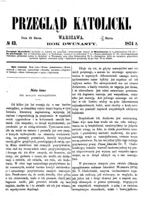 Przegląd Katolicki Donnerstag 26. März 1874