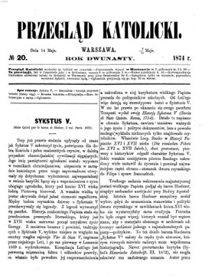 Przegląd Katolicki Donnerstag 14. Mai 1874