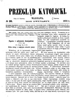 Przegląd Katolicki Donnerstag 25. Juni 1874