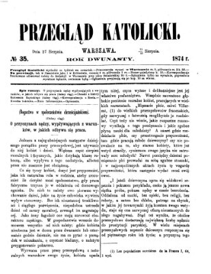 Przegląd Katolicki Donnerstag 27. August 1874