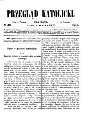 Przegląd Katolicki Donnerstag 17. September 1874