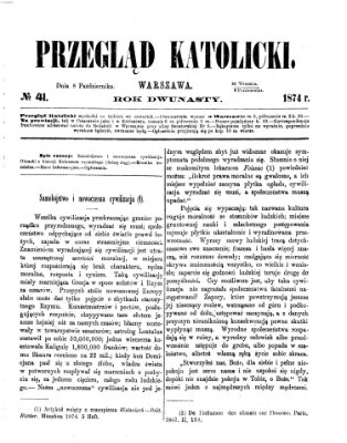 Przegląd Katolicki Donnerstag 8. Oktober 1874