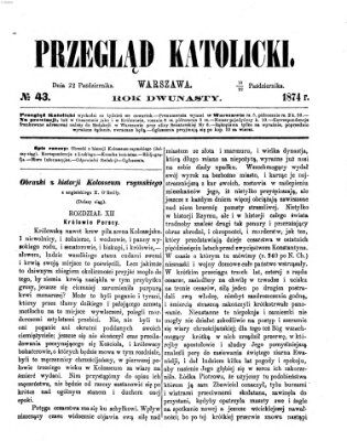 Przegląd Katolicki Donnerstag 22. Oktober 1874