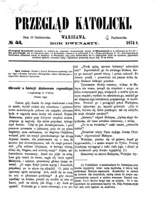 Przegląd Katolicki Donnerstag 29. Oktober 1874