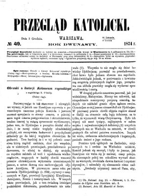 Przegląd Katolicki Donnerstag 3. Dezember 1874