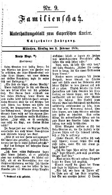 Familienschatz (Bayerischer Kurier) Dienstag 3. Februar 1874