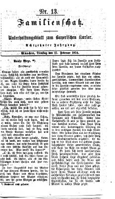 Familienschatz (Bayerischer Kurier) Dienstag 17. Februar 1874