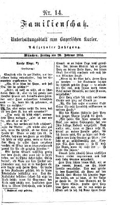 Familienschatz (Bayerischer Kurier) Freitag 20. Februar 1874