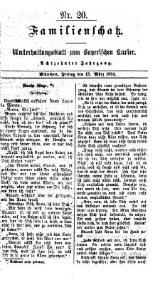 Familienschatz (Bayerischer Kurier) Freitag 13. März 1874