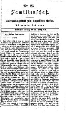 Familienschatz (Bayerischer Kurier) Dienstag 31. März 1874