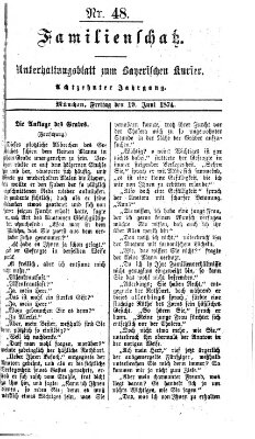 Familienschatz (Bayerischer Kurier) Freitag 19. Juni 1874