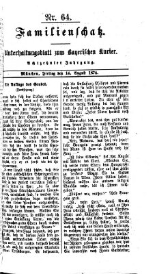 Familienschatz (Bayerischer Kurier) Freitag 14. August 1874