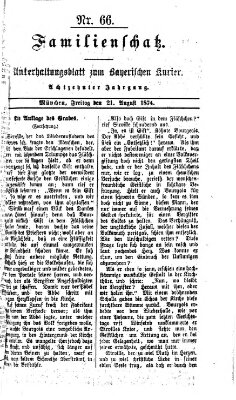 Familienschatz (Bayerischer Kurier) Freitag 21. August 1874