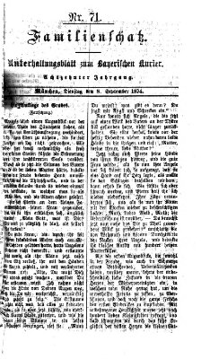 Familienschatz (Bayerischer Kurier) Dienstag 8. September 1874