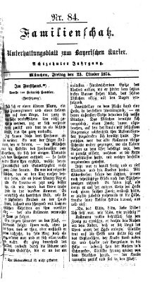 Familienschatz (Bayerischer Kurier) Freitag 23. Oktober 1874