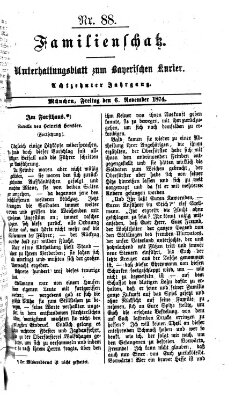 Familienschatz (Bayerischer Kurier) Freitag 6. November 1874