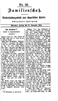 Familienschatz (Bayerischer Kurier) Freitag 13. November 1874