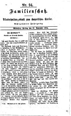 Familienschatz (Bayerischer Kurier) Freitag 27. November 1874