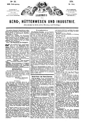 Der Berggeist Dienstag 23. Juni 1874