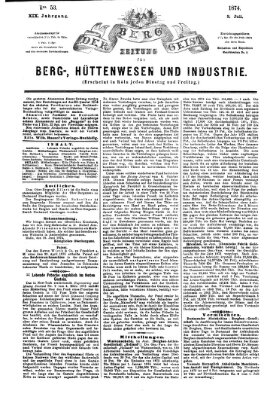 Der Berggeist Freitag 3. Juli 1874