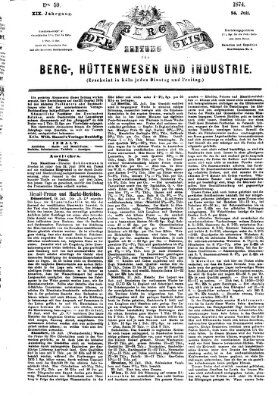 Der Berggeist Freitag 24. Juli 1874