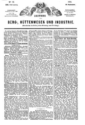 Der Berggeist Freitag 25. September 1874