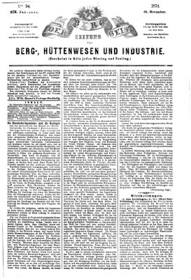 Der Berggeist Dienstag 24. November 1874