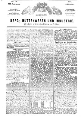 Der Berggeist Dienstag 29. Dezember 1874