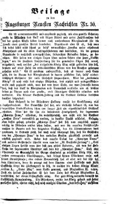 Augsburger neueste Nachrichten Mittwoch 4. Februar 1874