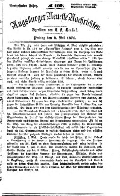 Augsburger neueste Nachrichten Freitag 8. Mai 1874