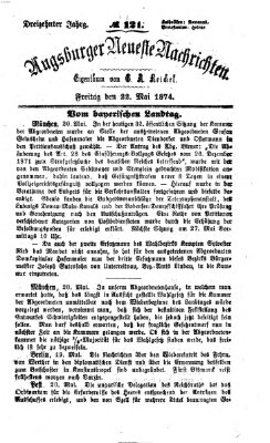 Augsburger neueste Nachrichten Freitag 22. Mai 1874