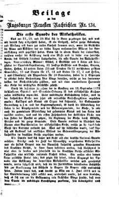 Augsburger neueste Nachrichten Sonntag 7. Juni 1874