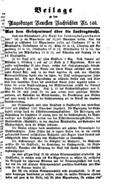 Augsburger neueste Nachrichten Sonntag 21. Juni 1874