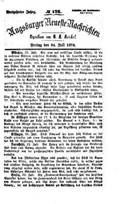 Augsburger neueste Nachrichten Freitag 24. Juli 1874