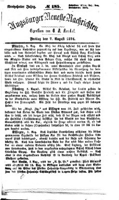 Augsburger neueste Nachrichten Freitag 7. August 1874