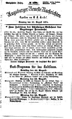 Augsburger neueste Nachrichten Sonntag 23. August 1874