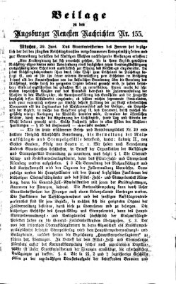 Augsburger neueste Nachrichten Freitag 3. Juli 1874