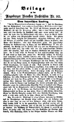 Augsburger neueste Nachrichten Sonntag 12. Juli 1874