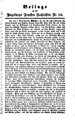 Augsburger neueste Nachrichten Sonntag 13. September 1874