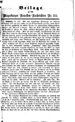 Augsburger neueste Nachrichten Sonntag 25. Oktober 1874