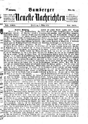 Bamberger neueste Nachrichten Freitag 6. März 1874