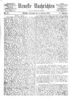 Neueste Nachrichten aus dem Gebiete der Politik (Münchner neueste Nachrichten) Mittwoch 4. Februar 1874