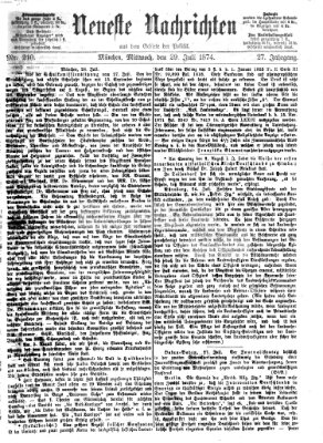 Neueste Nachrichten aus dem Gebiete der Politik (Münchner neueste Nachrichten) Mittwoch 29. Juli 1874