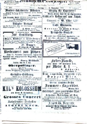 Münchener Anzeiger (Münchner neueste Nachrichten) Freitag 13. November 1874