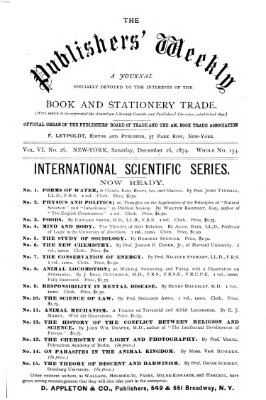 Publishers' weekly Samstag 26. Dezember 1874