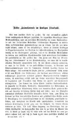 Im neuen Reich Freitag 13. Februar 1874